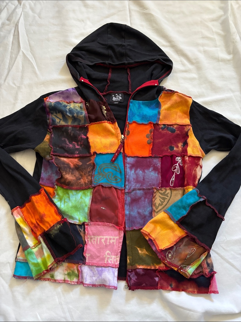 Patchwork Multicolor Hooded Kids Jacket - Brand: